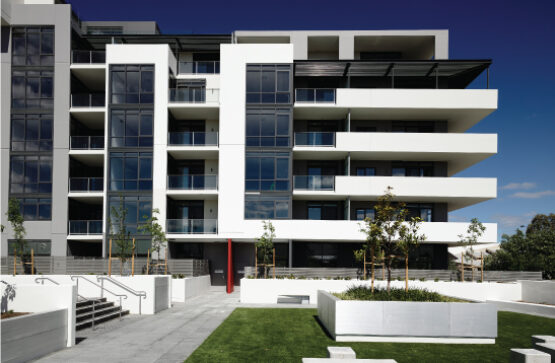 Altitude apartments feature landscaped communal areas, a fully equipped gym and a BBQ area.